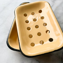 Load image into Gallery viewer, Mustard Farmhouse Enameled Soap Dish